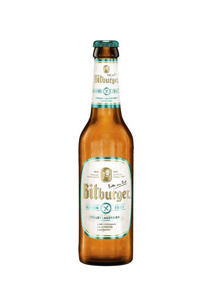 Glutenfreies Bier Bitburger Helles Lager